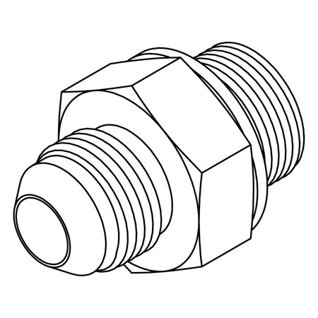 TOMPKINS Hydraulic Fitting-International04MJ-02MBSPP 3800-04-02